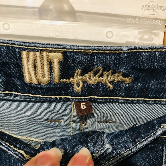 Kut from the cloth dark wash skinny jeans size 6 - Picture 3 of 6